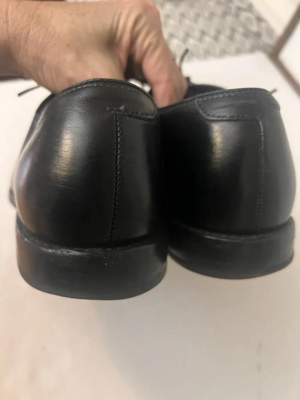 Allen Edmonds Park Avenue Black Oxford Dress Shoes Sz 10.5 D Leather 5615 Repair